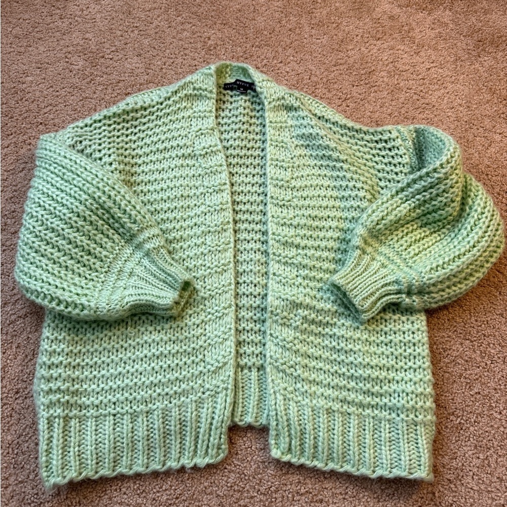 HYFVE Light Green Women's Cardigan